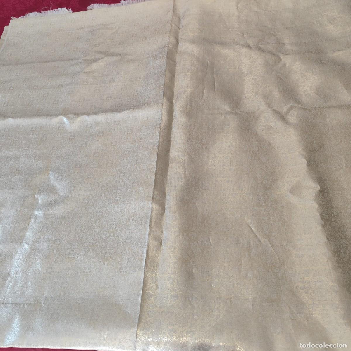 Antig&uuml;edades: Antiguo brocado en oro lam&eacute; - Foto 11