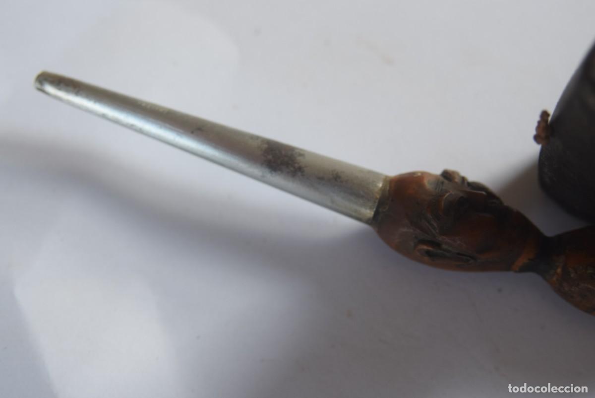 Antig&uuml;edades: Pipe &agrave; opium rare avec son rangement - Foto 4