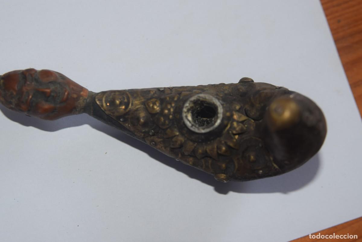 Antig&uuml;edades: Pipe &agrave; opium rare avec son rangement - Foto 7