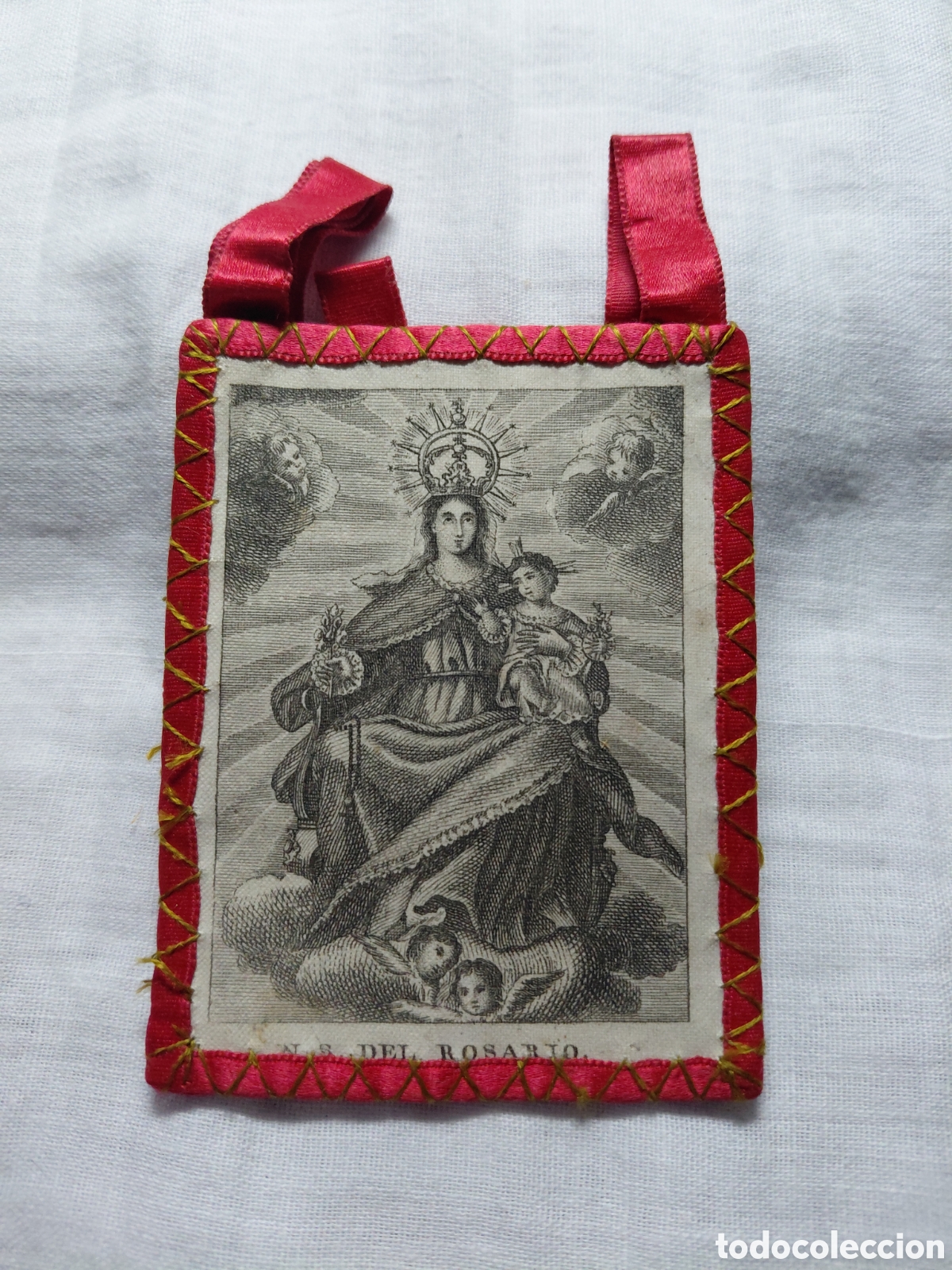 Antig&uuml;edades: ANTIGUO ESCAPULARIO NUESTRA SE&Ntilde;ORA DEL ROSARIO