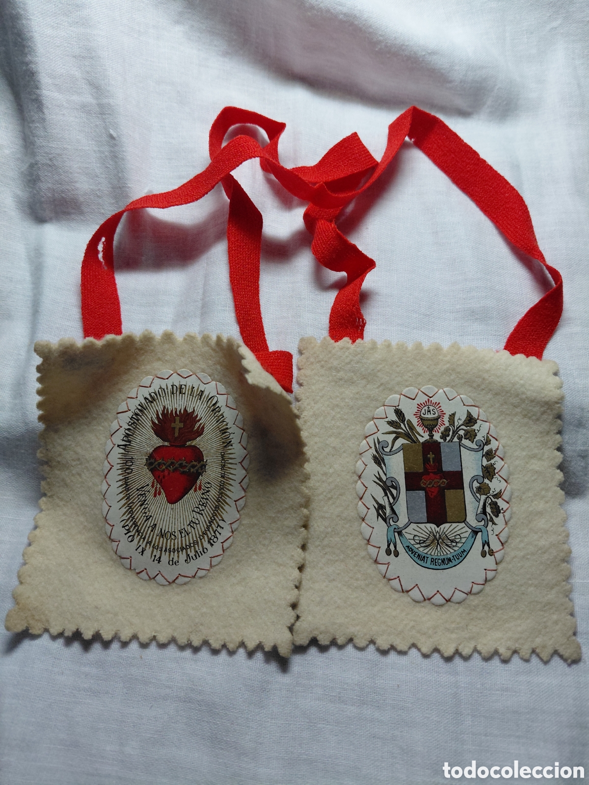 Antig&uuml;edades: ANTIGUO ESCAPULARIO DEL SAGRADO CORAZON.APOSTOLADO DE LA ORACION