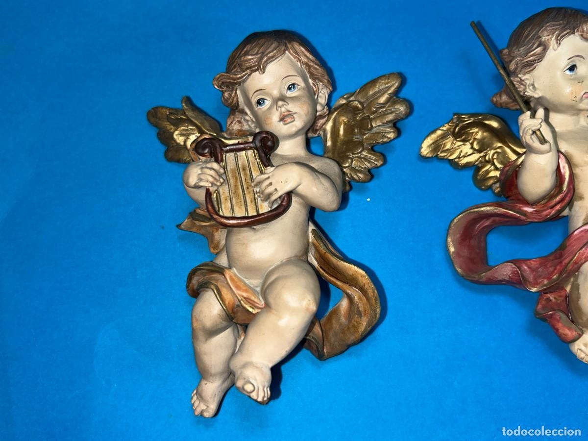 Antig&uuml;edades: TRES ANGELES QUERUBINES PARA COLGAR - Foto 2
