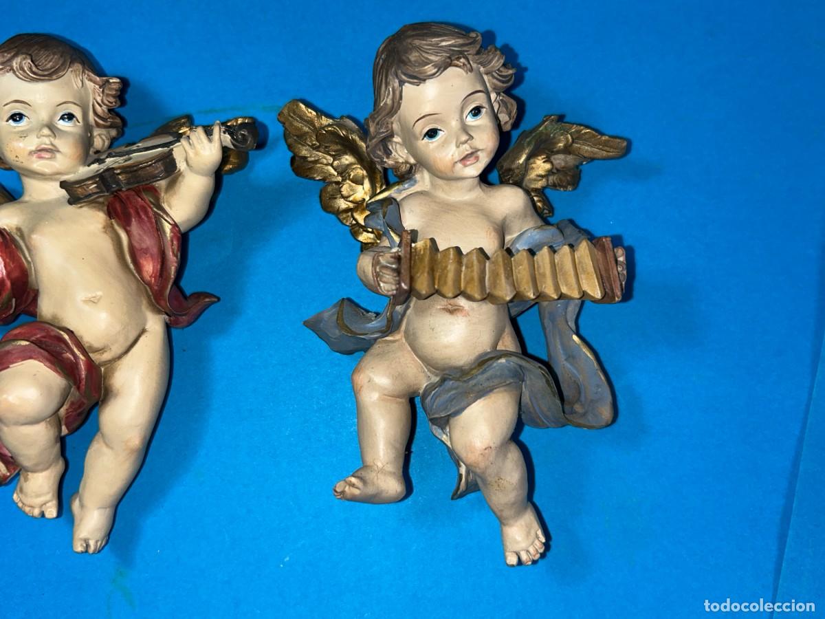 Antig&uuml;edades: TRES ANGELES QUERUBINES PARA COLGAR - Foto 4