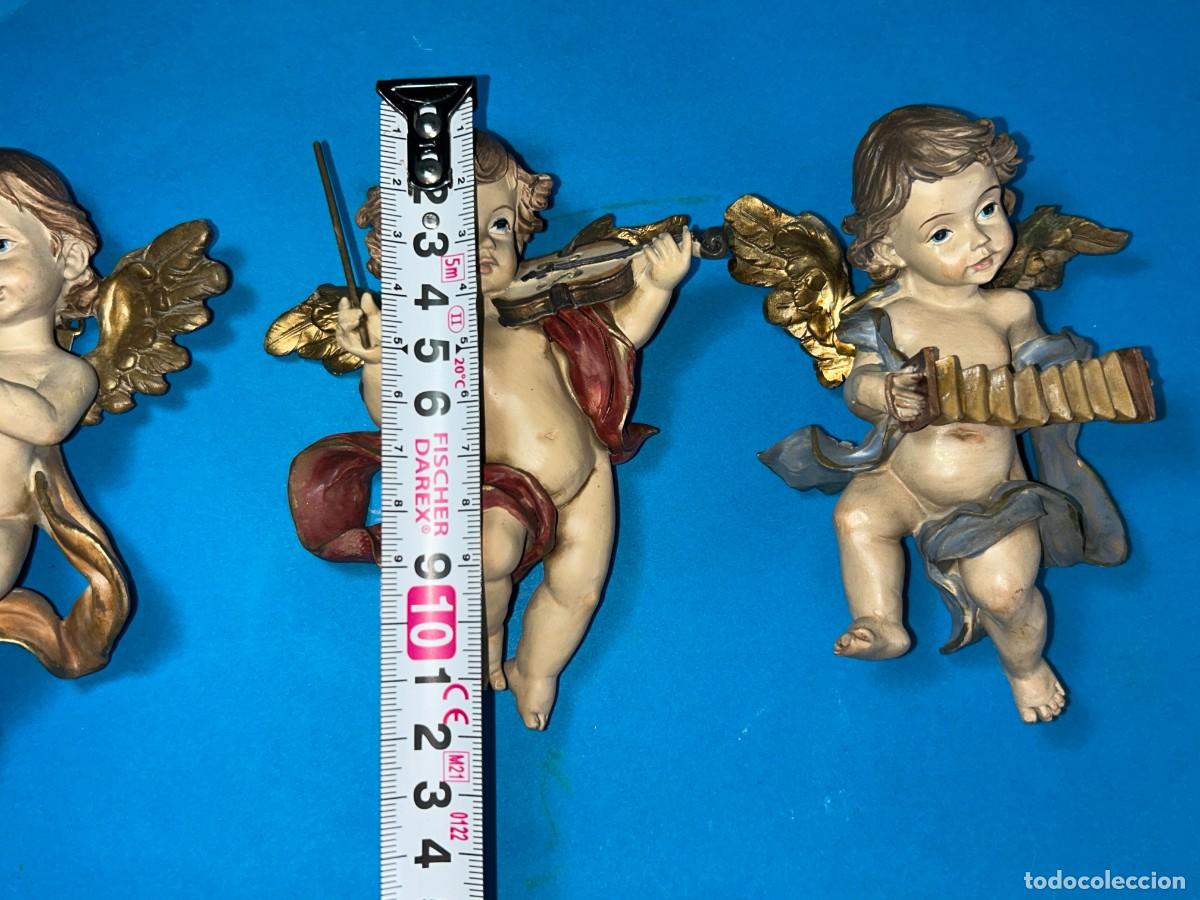 Antig&uuml;edades: TRES ANGELES QUERUBINES PARA COLGAR - Foto 5