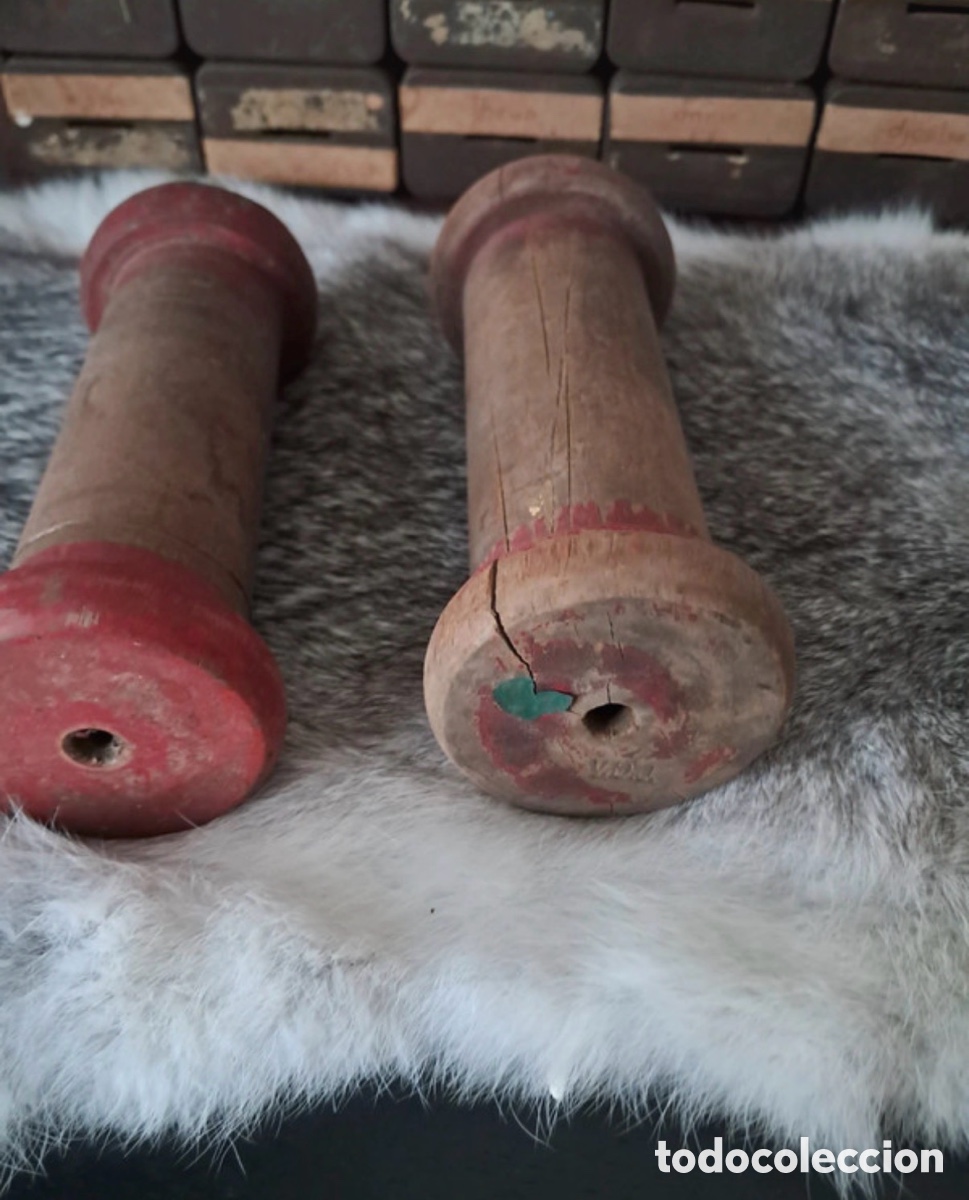 Antig&uuml;edades: Antiguos carretes de madera - Foto 2