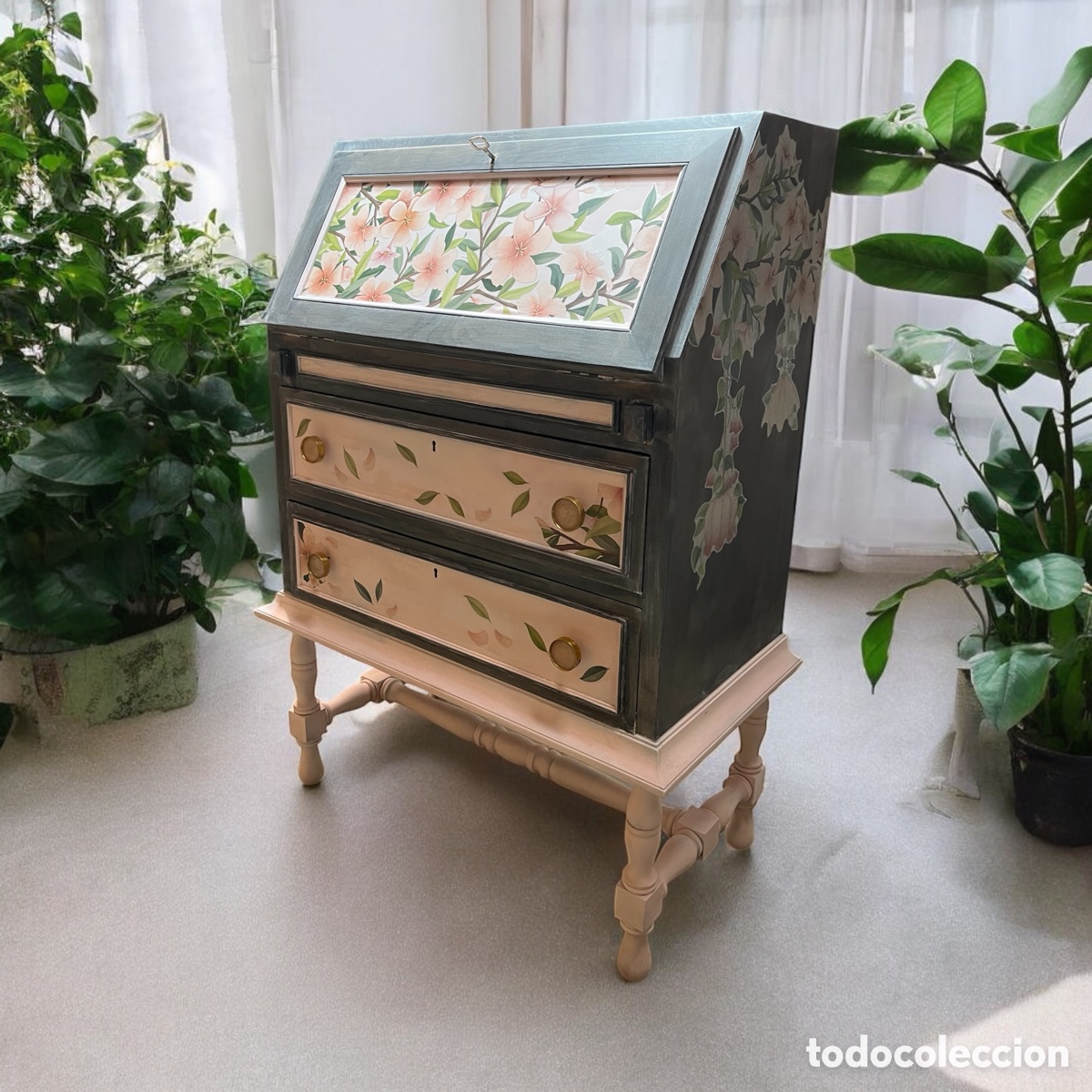 Antig&uuml;edades: Antiguo bur&oacute; o secreter - Foto 2