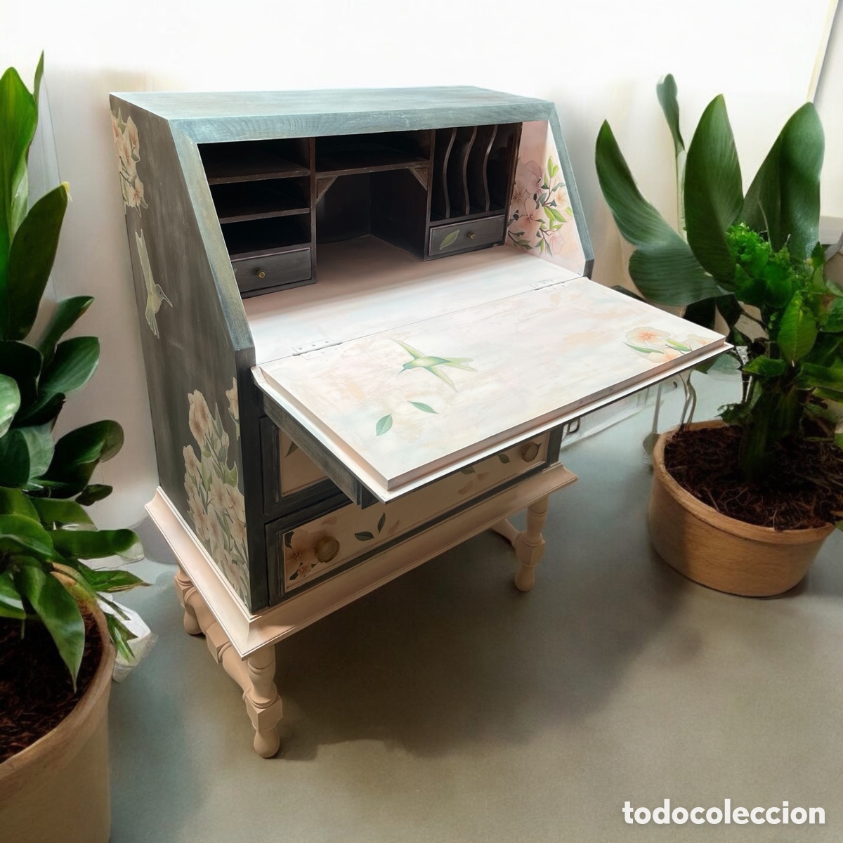 Antig&uuml;edades: Antiguo bur&oacute; o secreter - Foto 6