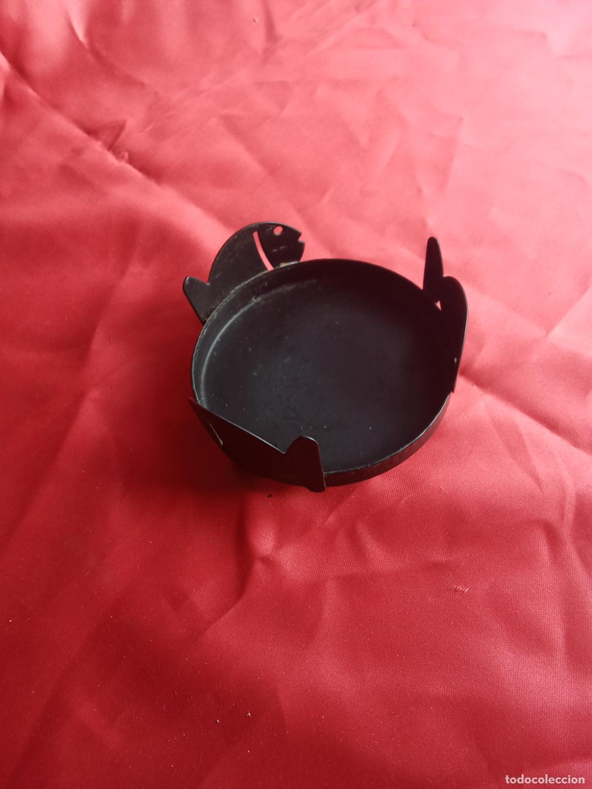 Antig&uuml;edades: Portavelas metal, figuras de peces vela ancha V.1