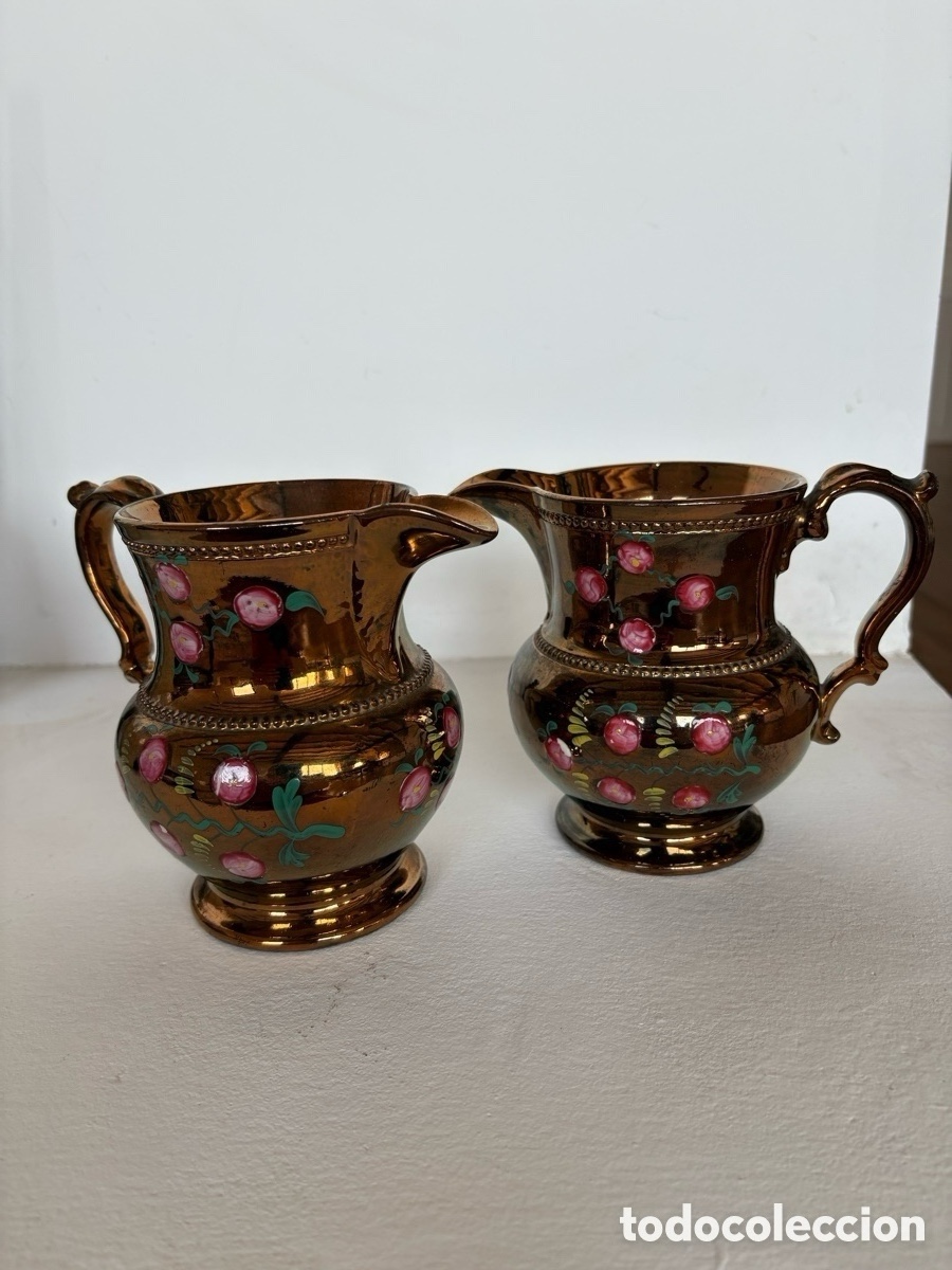 Antig&uuml;edades: Pareja original de jarras de Bristol