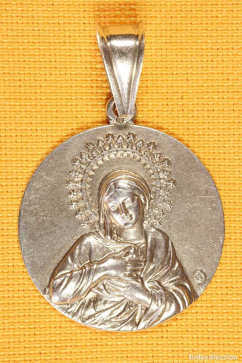 Antig&uuml;edades: Medalla Virgen Inmaculada Concepci&oacute;n. Plata. Immaculate Conception Medal. Silver.