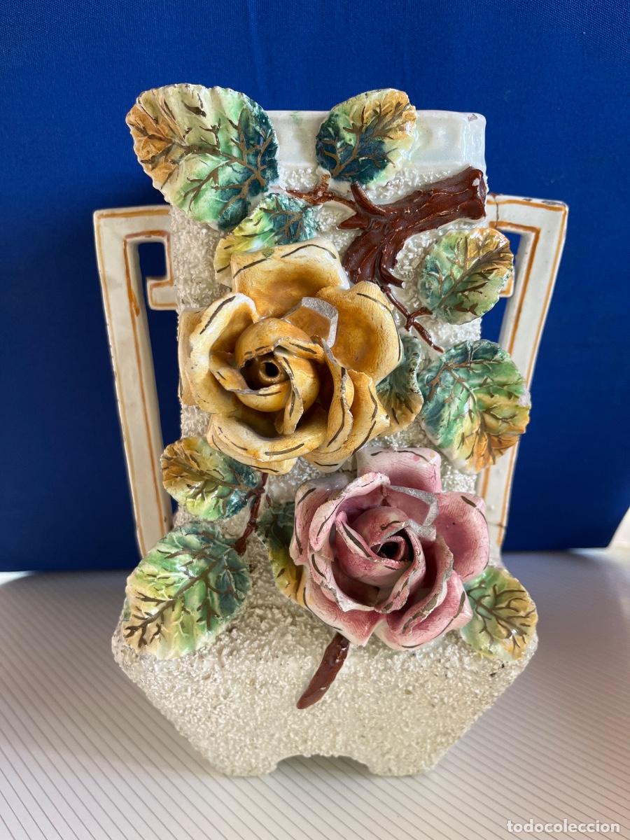 Antiques: Jarr&oacute;n florero mate - finales s.XIX- principios del XX