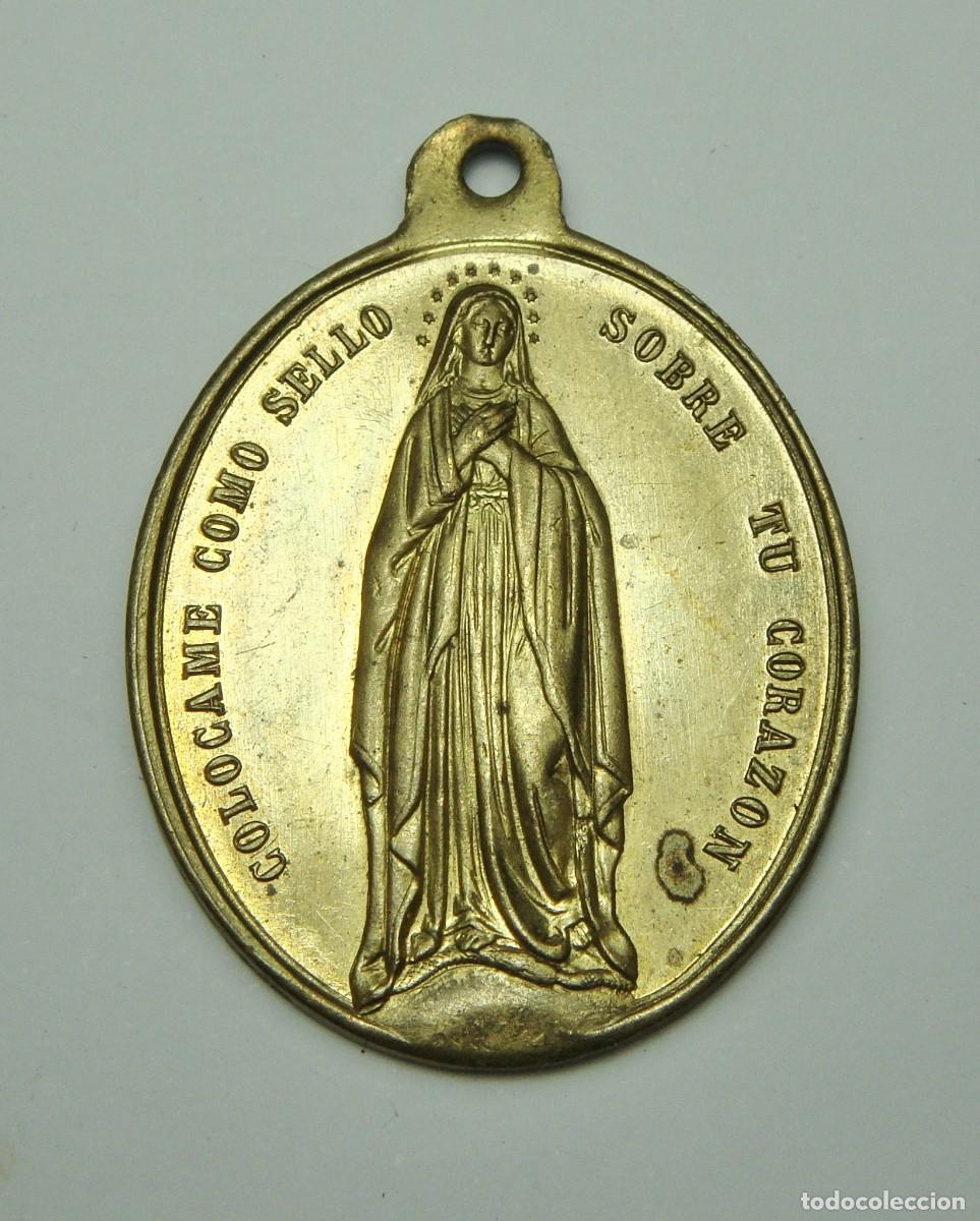 Antig&uuml;edades: Medalla Hijas de Mar&iacute;a &middot; Inmaculada Concepci&oacute;n &middot; ca. 1900&ndash;1930