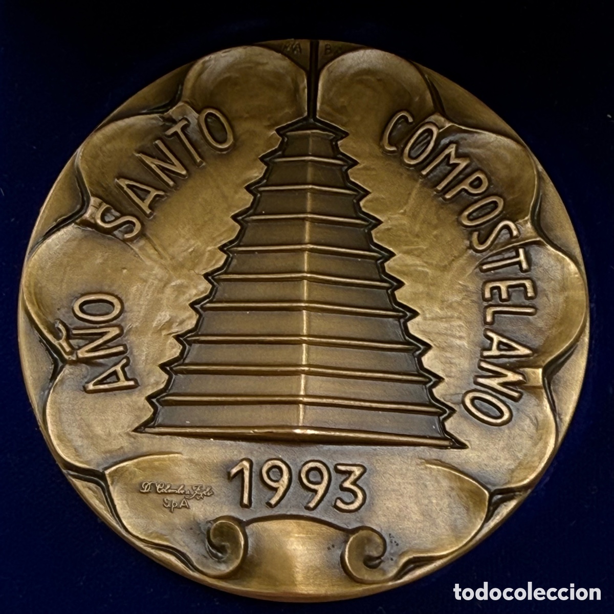 Antig&uuml;edades: Medalla a&ntilde;o Santo Compostelano 1993. Colombo medallas espa&ntilde;olas.