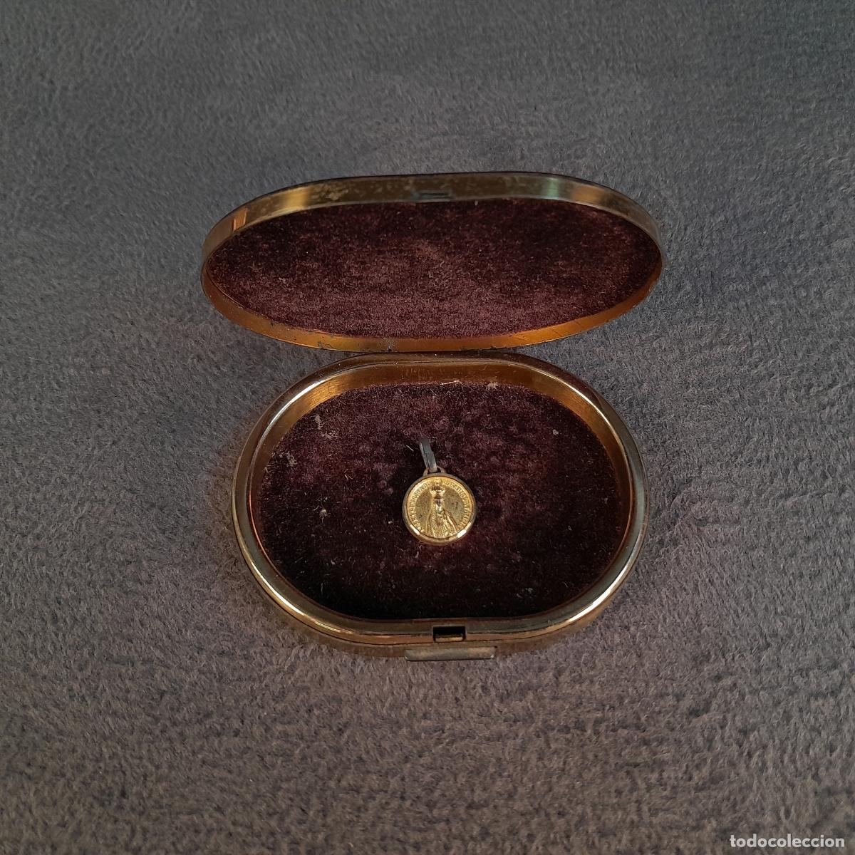 Oggetti Antichi: J-4555. ANTIGUA MEDALLA DE NUESTRA SE&Ntilde;ORA DEL ROSARIO DE F&Aacute;TIMA CON ESTUCHE. S.XX