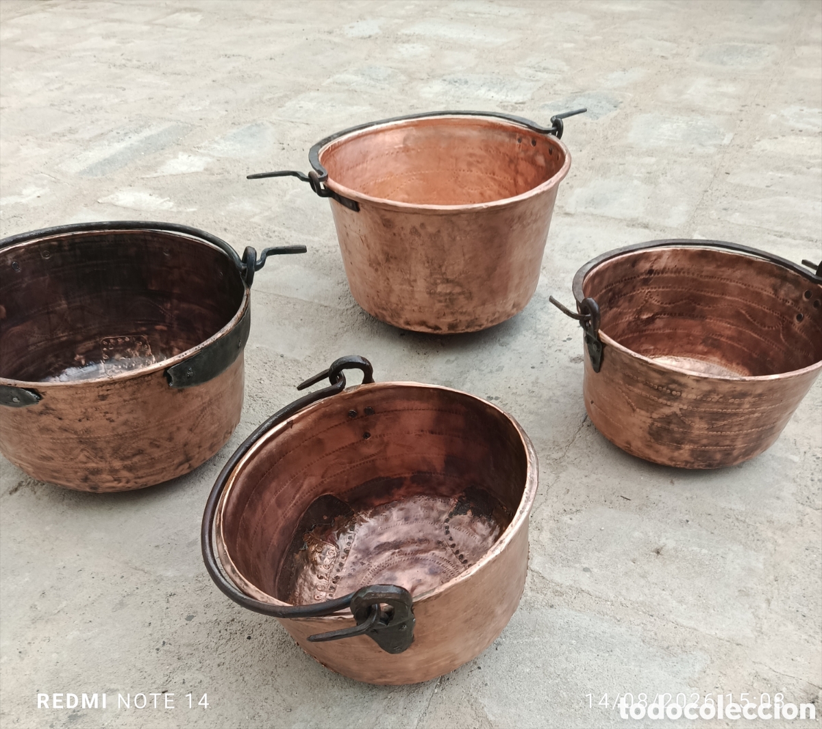 Antig&uuml;edades: Calderas antig&uuml;as de cobre - Foto 3