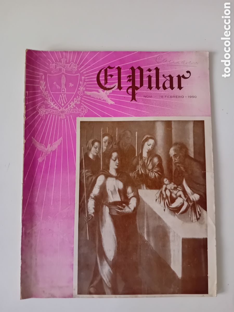 Antig&uuml;edades: el pilar revista religiosa a&ntilde;o 1950