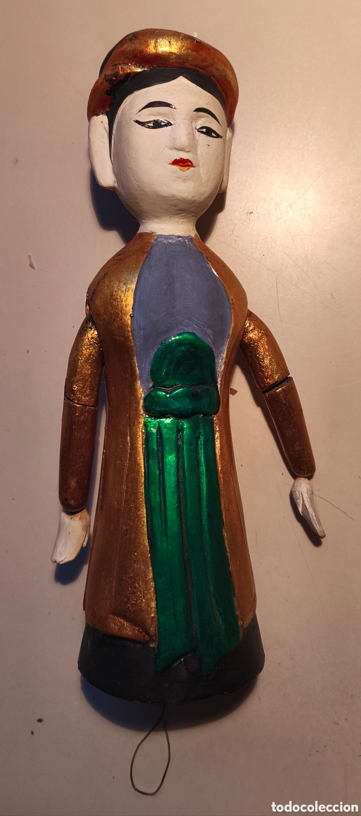 Antig&uuml;edades: Vintage Indonesian Hand Carved Wooden Balinese Female Dancer&nbsp;