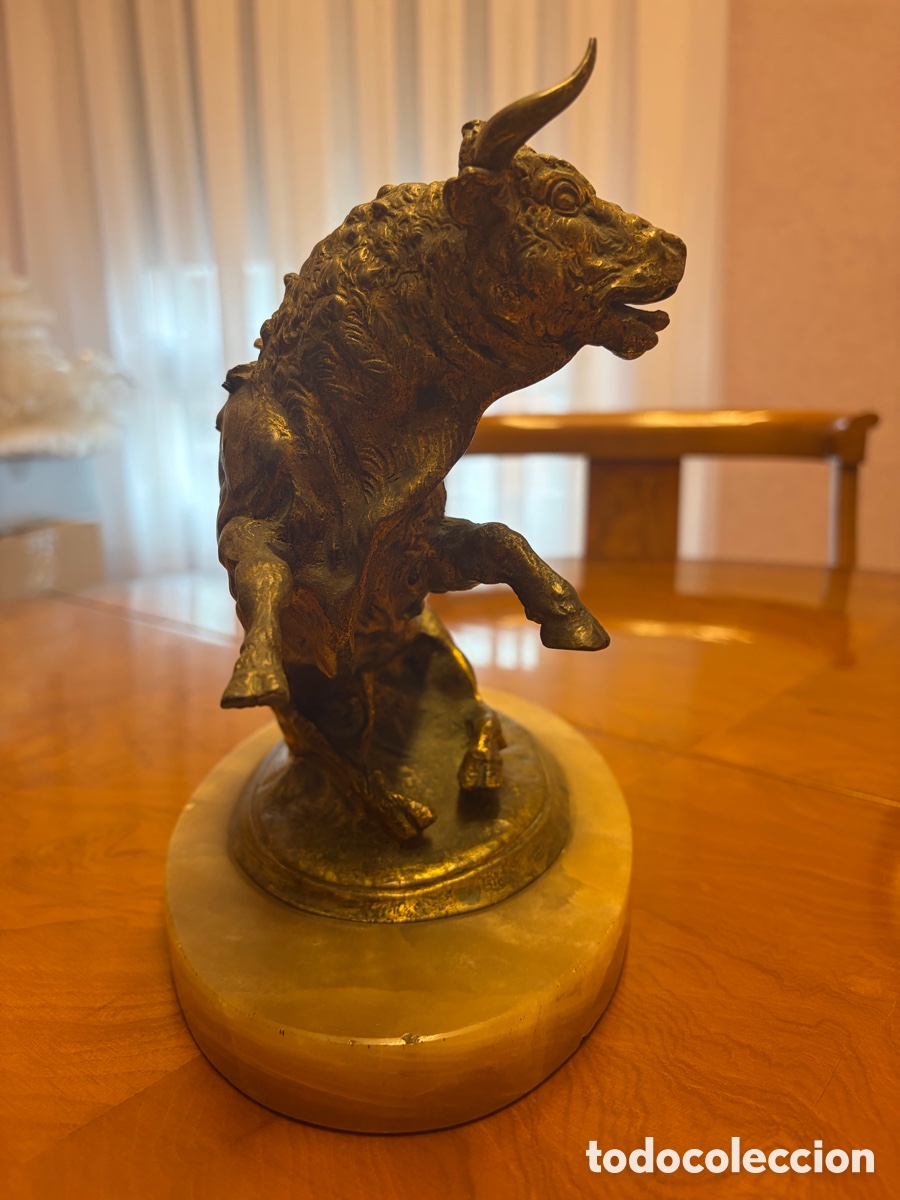 Antig&uuml;edades: Figura decorativa toro - Foto 5