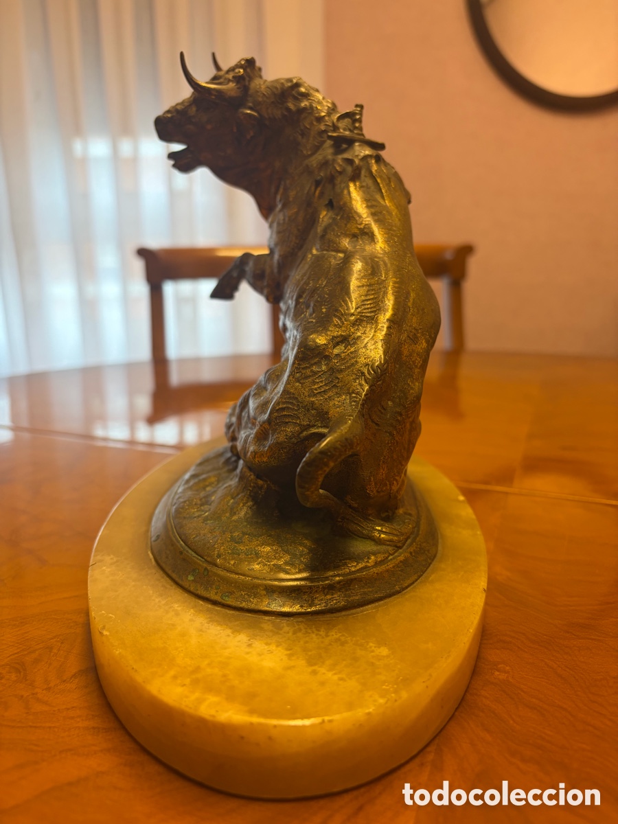 Antig&uuml;edades: Figura decorativa toro - Foto 6