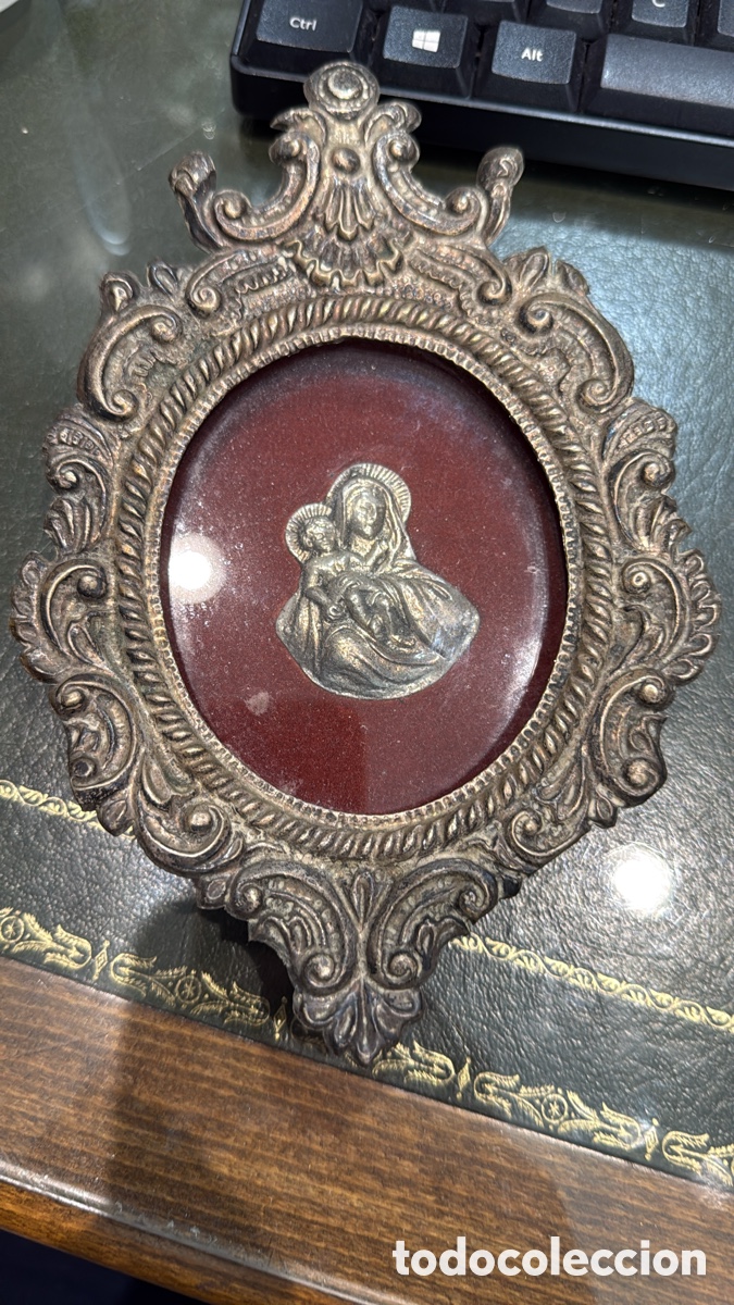 Antig&uuml;edades: RELICARIO VIRGEN CON NI&Ntilde;O