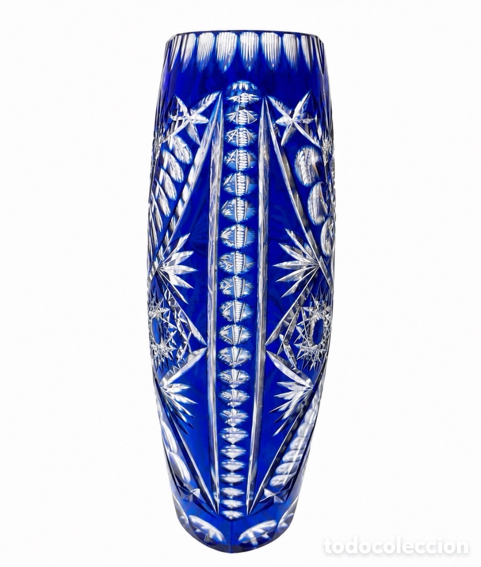 Antig&uuml;edades: Jarr&oacute;n cristal azul - St Lambert - Foto 2
