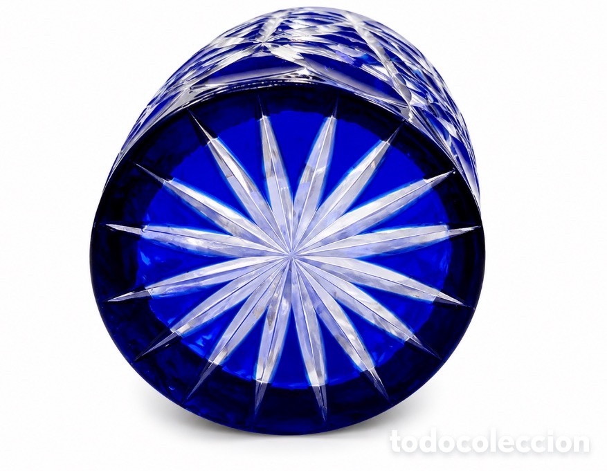 Antig&uuml;edades: Jarr&oacute;n cristal azul - St Lambert - Foto 3