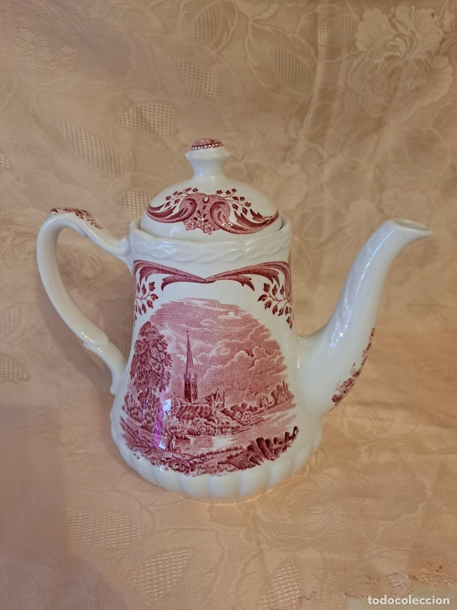 Antig&uuml;edades: Tetera de porcelana Scenes After Constable W.H. Grindley & Co. Ltd.Staffordshire, England