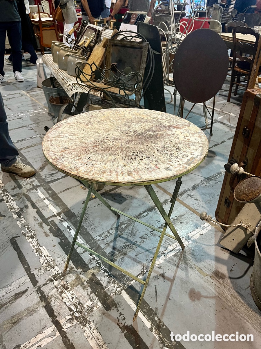 Antig&uuml;edades: Mesa de jard&iacute;n plegable - Foto 2