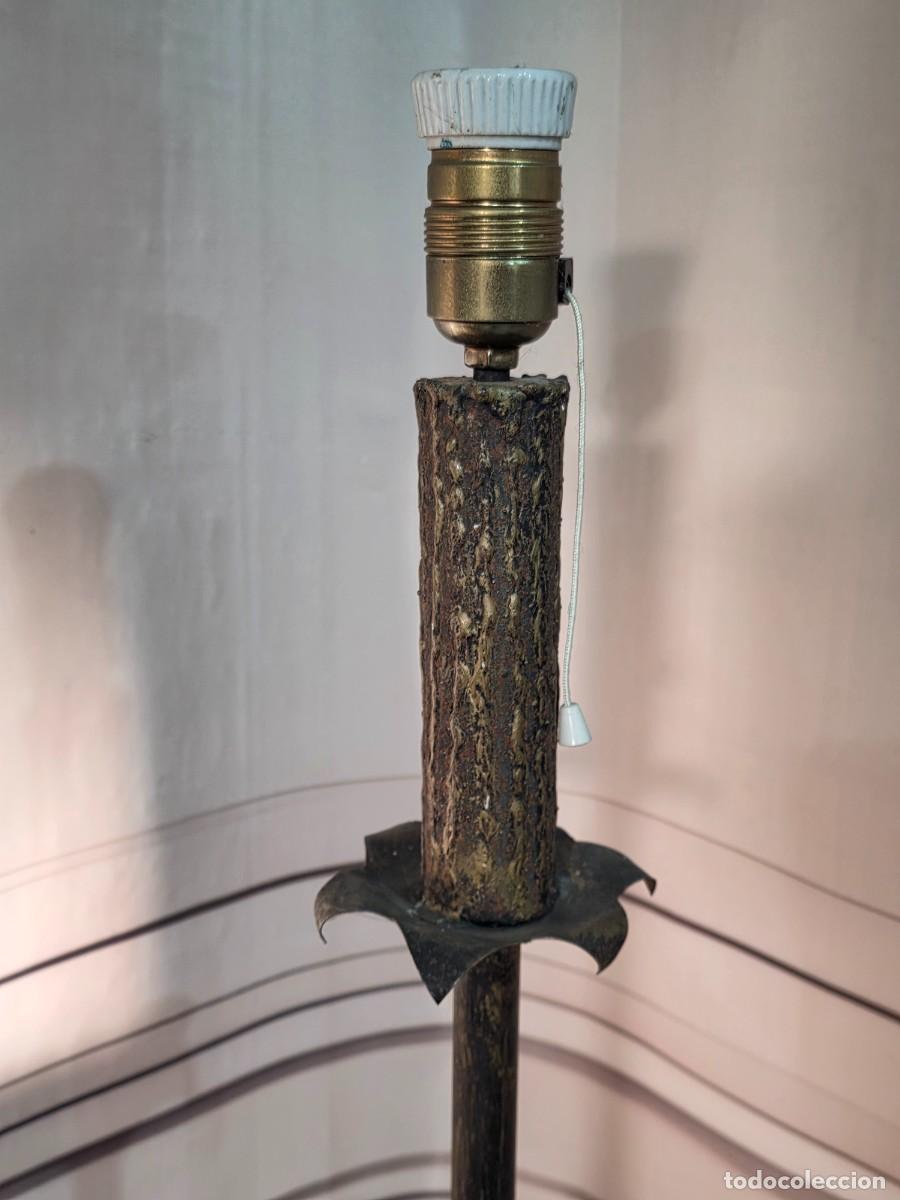Antig&uuml;edades: L&aacute;mpara de pie antigua de estilo bamb&uacute; - Foto 2