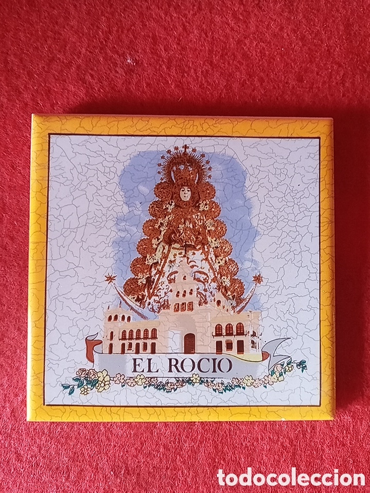 Antig&uuml;edades: VIRGEN DEL ROC&Iacute;O AZULEJO - Foto 2