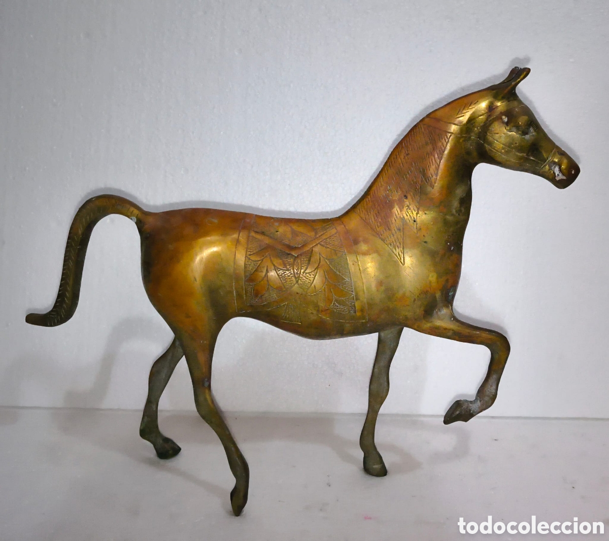 Antig&uuml;edades: Caballo de bronce decorativo