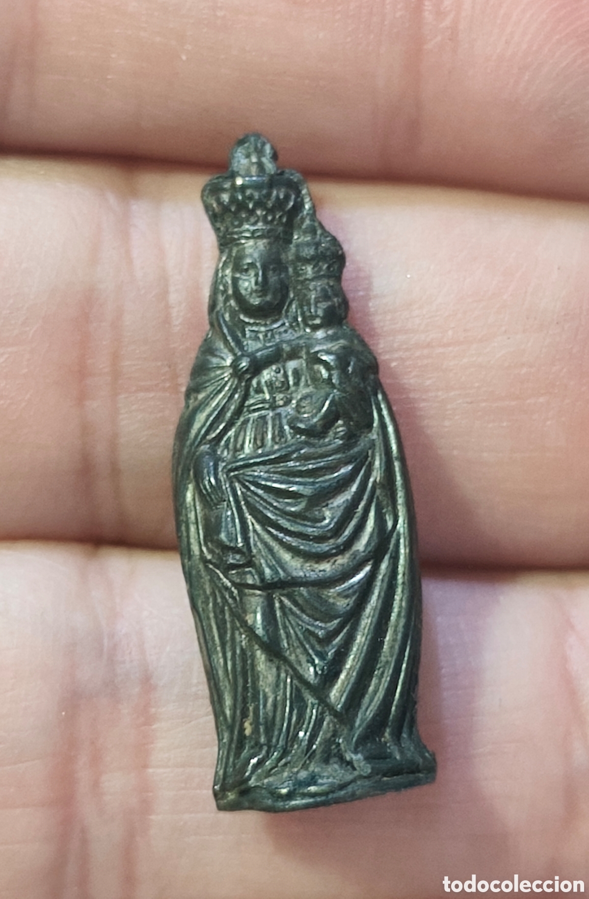 Antig&uuml;edades: Antigua figurita Virgen del Pilar