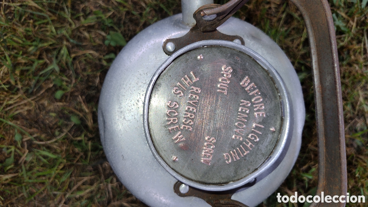 Antig&uuml;edades: Tetera de aluminio inglesa antigua - Foto 5