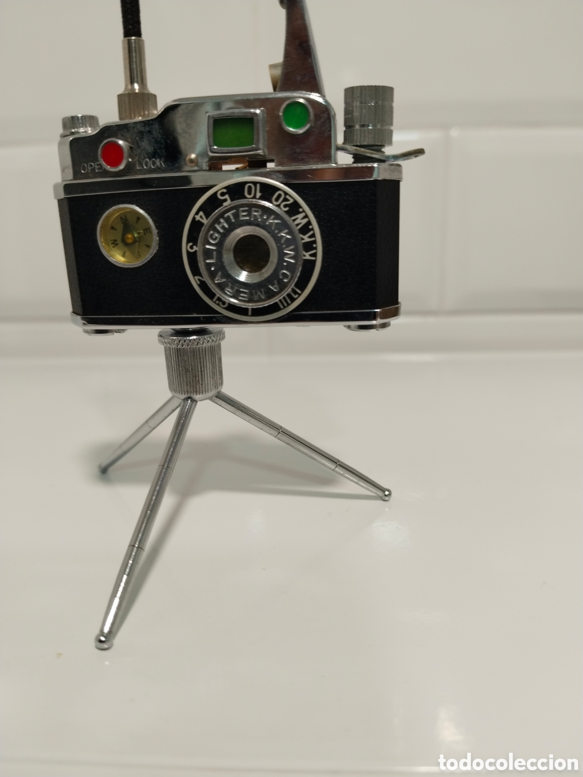 Antig&uuml;edades: Mechero forma camara - Foto 4