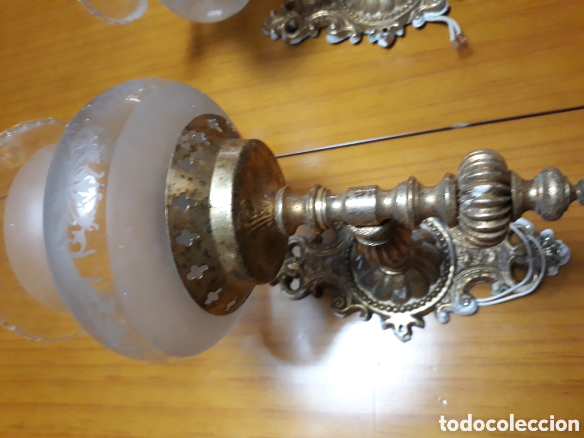 Antig&uuml;edades: Apliques luz antiguos - Foto 2