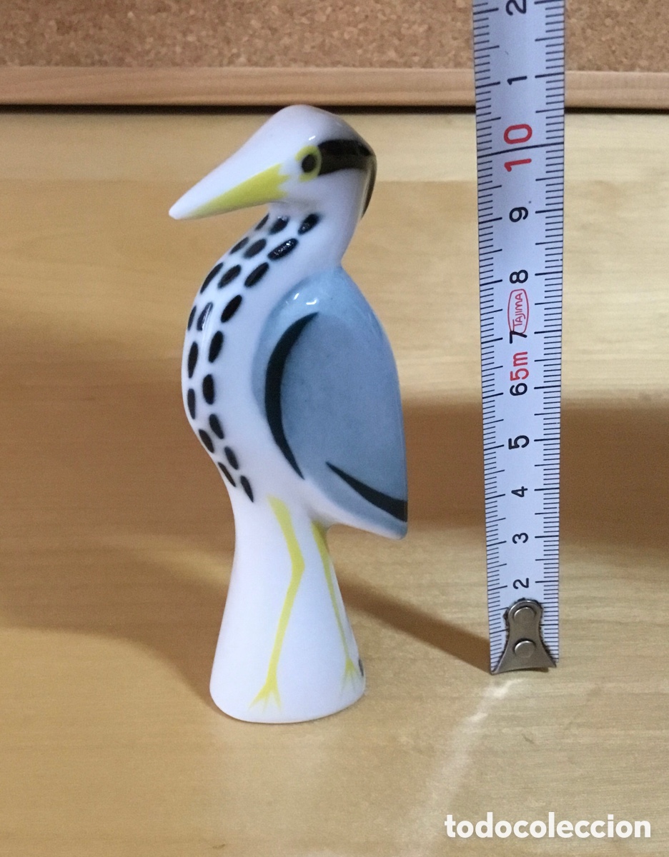 Antig&uuml;edades: Figura garza de Sargadelos, 11 cms