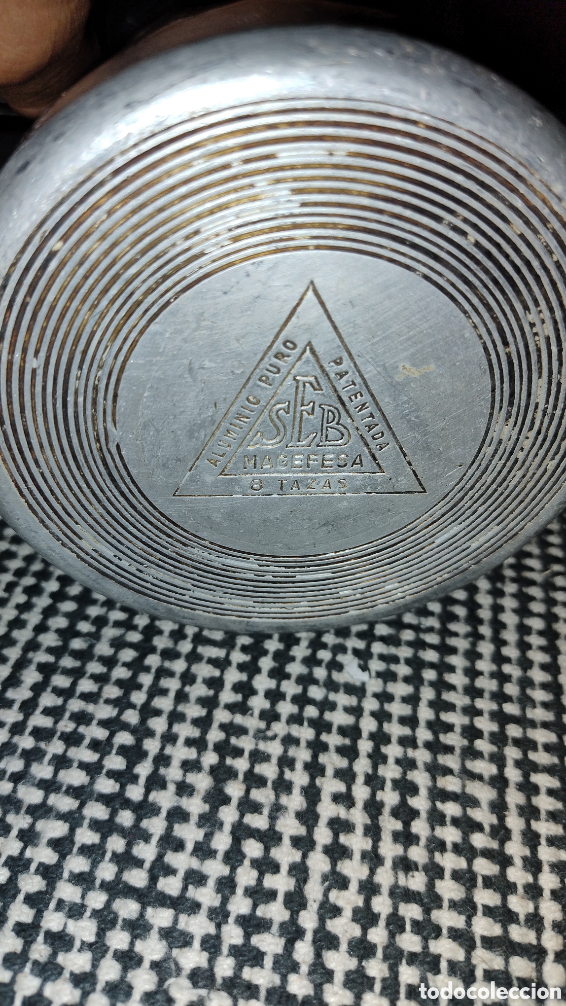 Antig&uuml;edades: Cafetera de aluminio magefesa antigua - Foto 5