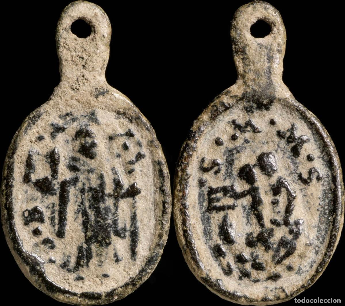 Antig&uuml;edades: Religious Medal XVI-XVII centuries - 24x13 mm