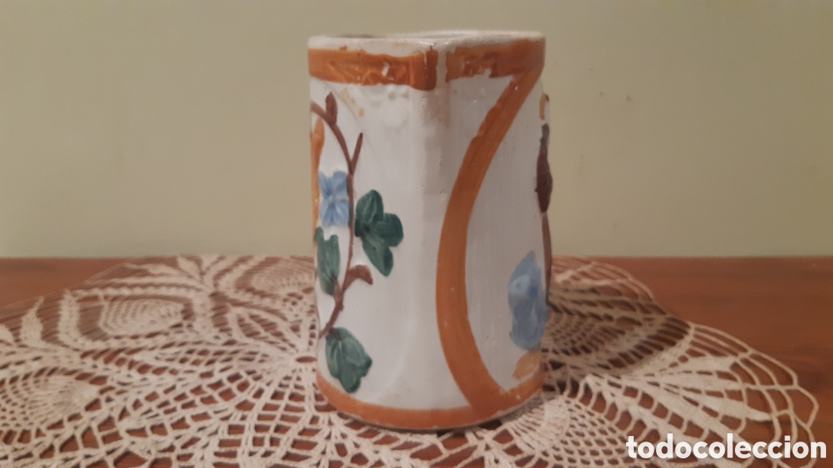 Antig&uuml;edades: Jarra loza popular de Manises - Foto 3