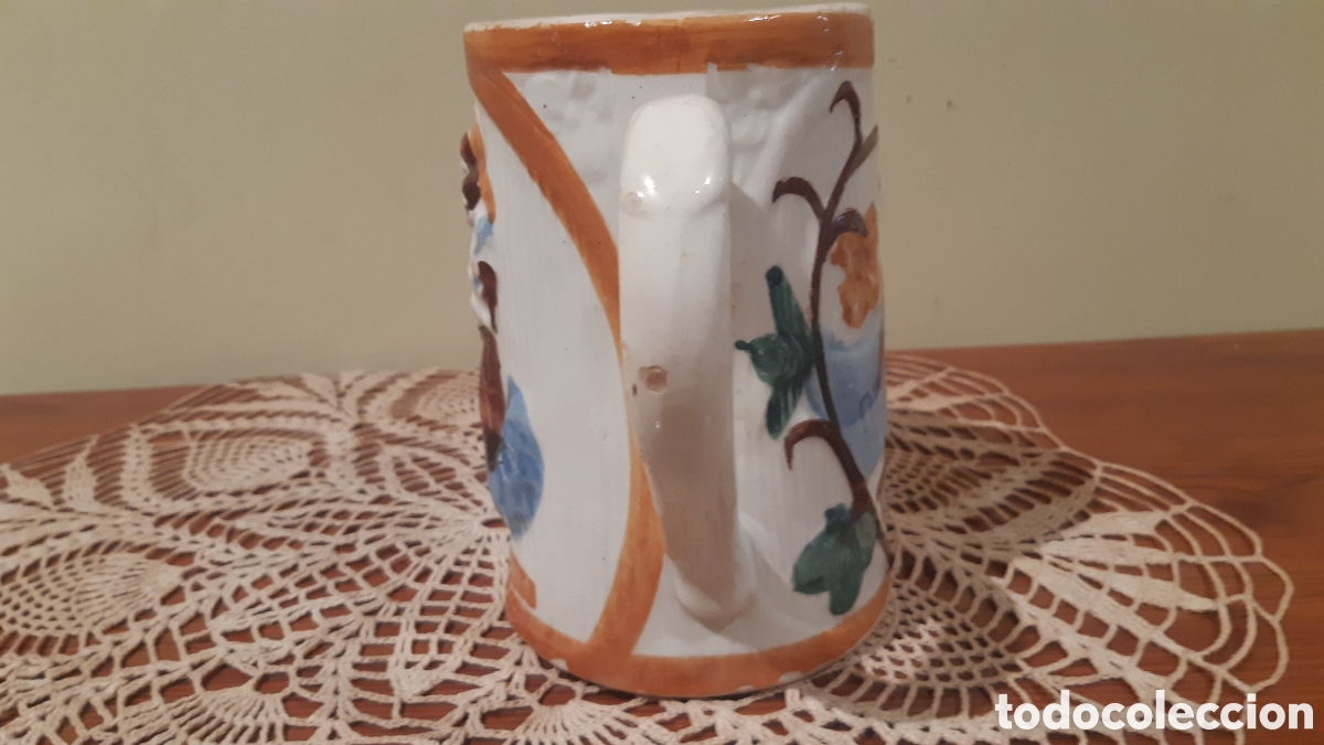 Antig&uuml;edades: Jarra loza popular de Manises - Foto 4