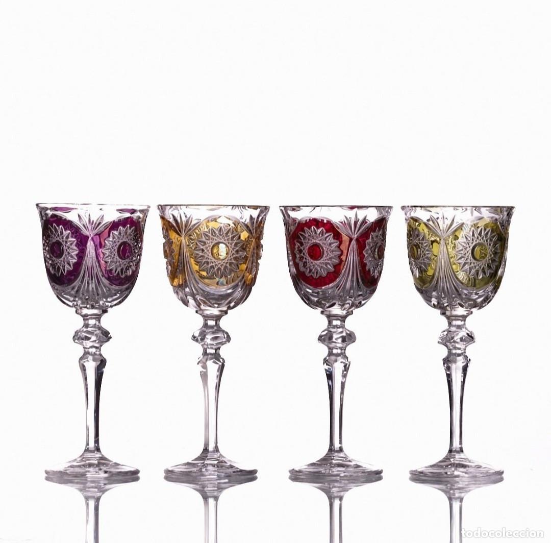 Antig&uuml;edades: Set de copas de cristal de plomo aleman