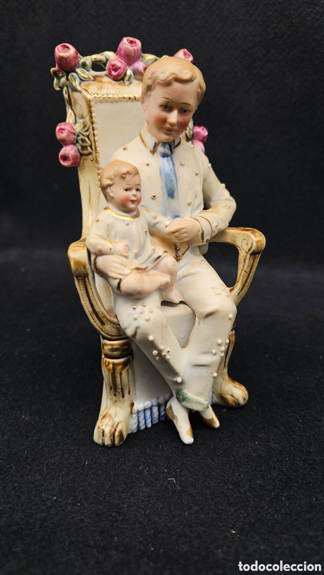 Antig&uuml;edades: pieza de porcelana alemana vintage de estilo victoriano