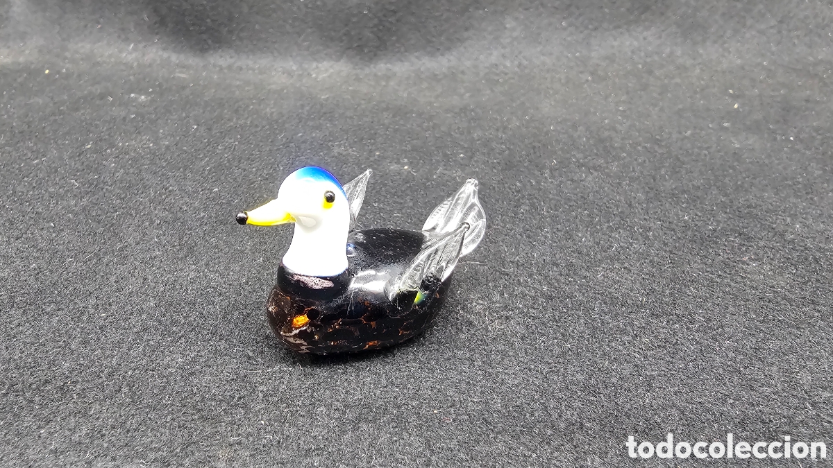 Antig&uuml;edades: Pato de cristal de murano