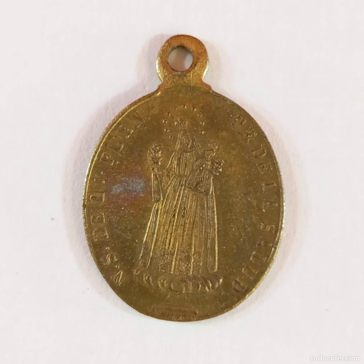 Antig&uuml;edades: NUESTRA SE&Ntilde;ORA DE LA FUENTE DE LA SALUD - ROGAD POR NOSOTROS - MEDALLA RELIGIOSA / 3271