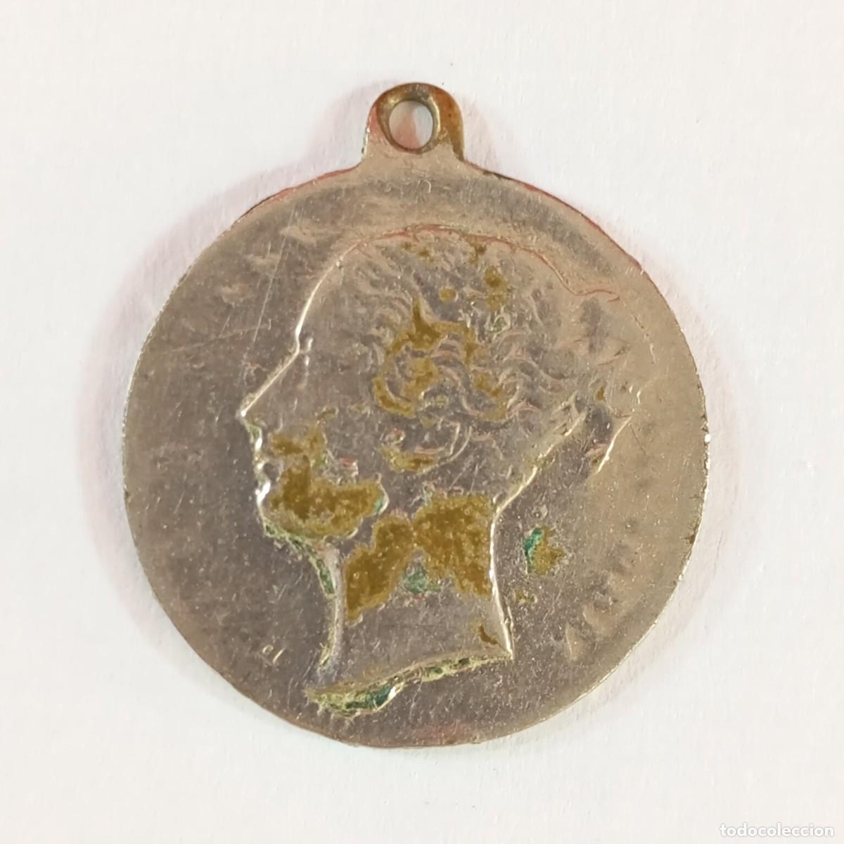 Antig&uuml;edades: MEDALLA CON REPRODUCCION DE MONEDA BRITANICA - INGLESA - C. 1800 - RARA / 3272