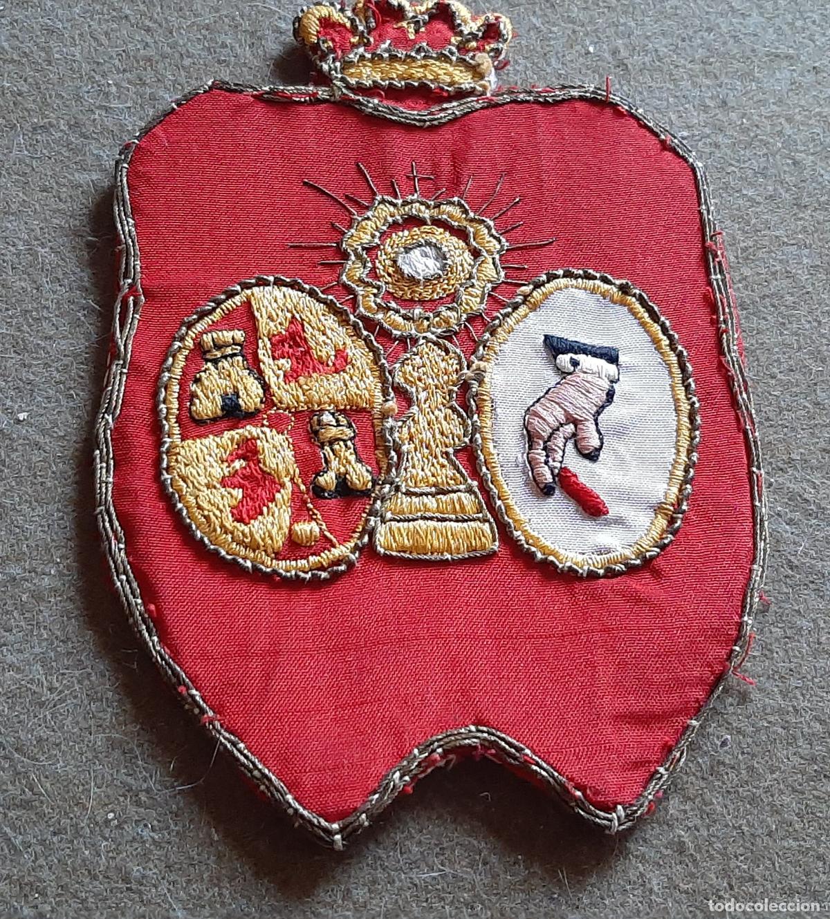 Antig&uuml;edades: ANTIGUO ESCUDO BORDADO DE LA HERMANDAD DE LOS GITANOS - SEMANA SANTA SEVILLA