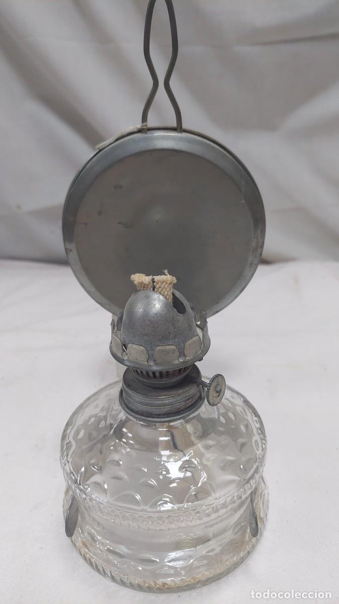 Antig&uuml;edades: Magn&iacute;fico quinqu&eacute; de cristal y hojalata