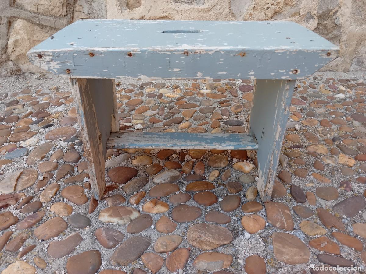 Antig&uuml;edades: Banqueta r&uacute;stica antigua - Foto 4