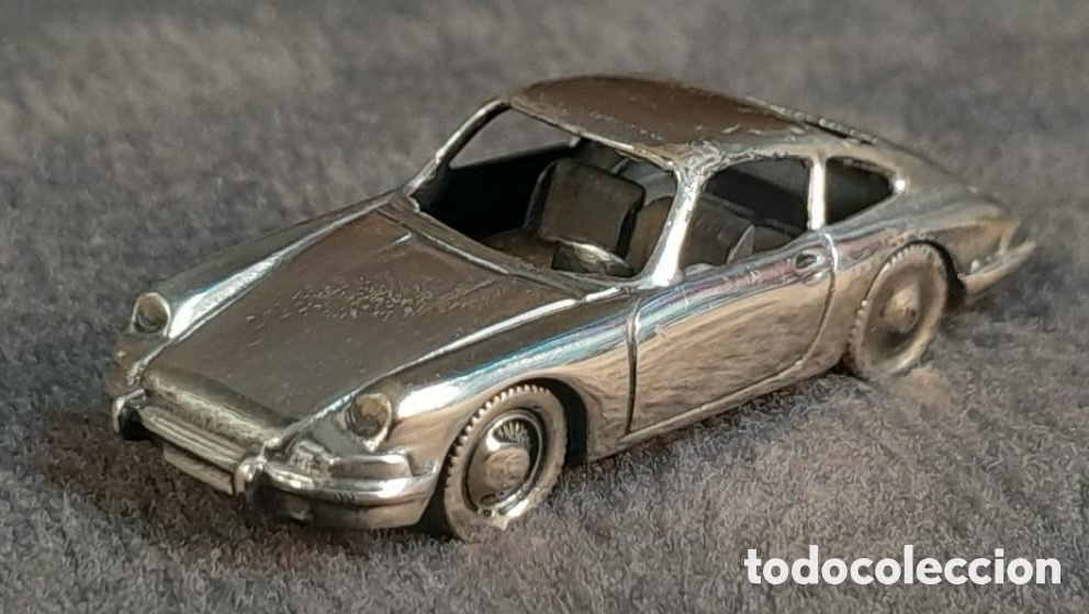 Antig&uuml;edades: Bonito coche, Porsche 911, en miniatura, y en plata de ley contrastada