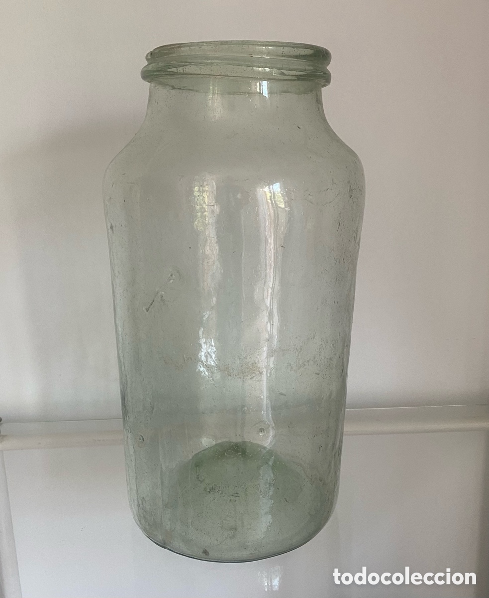 Antig&uuml;edades: Aufabia, antiguo bote Cristal soplado siglo xx